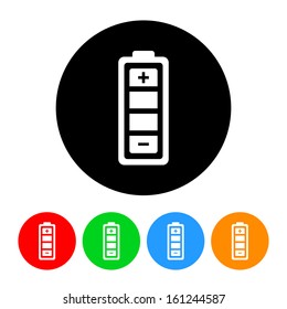 Battery Icon with Color Variations