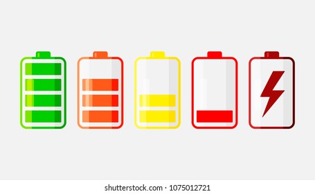 Battery icon. Color vector battery icon