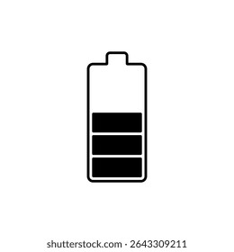 Icono de la batería. Ilustración vectorial de color.
