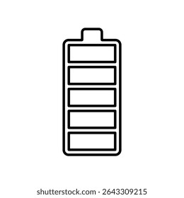 Icono de la batería. Ilustración vectorial de color.