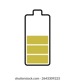 Battery icon. Colored vector illustration.