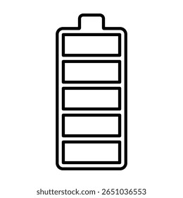 Icono de la batería. Ilustración vectorial de color.