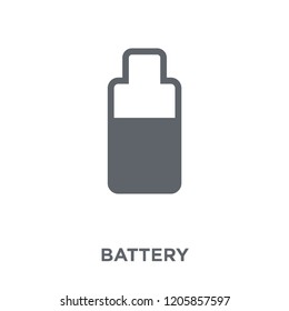Battery icon. Battery design concept from Electronic devices collection. Simple element vector illustration on white background.