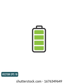 battery icon design element vector eps 10