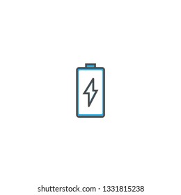 Battery icon design. Essential icon vector illustration design