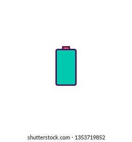 Battery icon design. Essential icon vector illustration