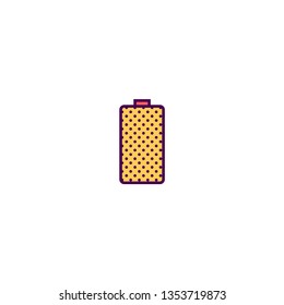 Battery icon design. Essential icon vector illustration