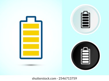 Battery Icon Design Illustration, Icon For Web and mobile application