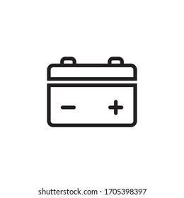Battery icon design isolated on white background