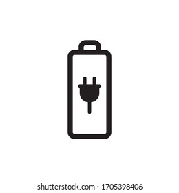 Diseño de icono de la batería aislado en fondo blanco
