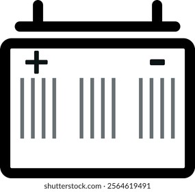 Battery Icon Design Outline For Personal and Commercial Use 