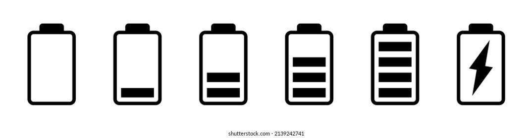 battery icon design template. Trendy style, vector eps 10