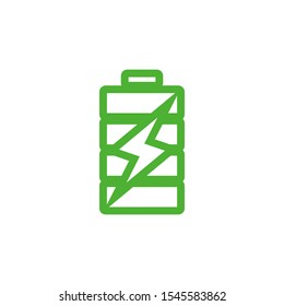 Battery icon design template vector isolated