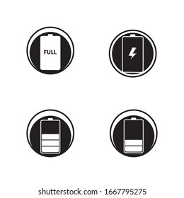 Battery icon design template vector illustration