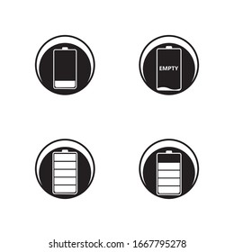 Battery icon design template vector illustration