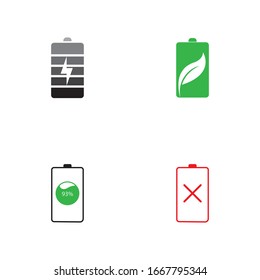 Battery icon design template vector illustration