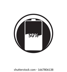 Battery icon design template vector illustration