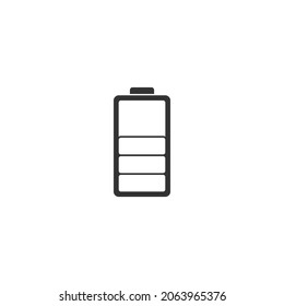 battery icon design template vector isolated illustration