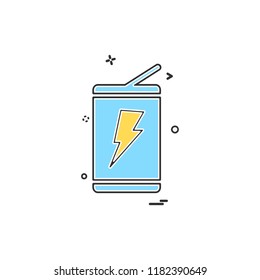 Battery icon design vector