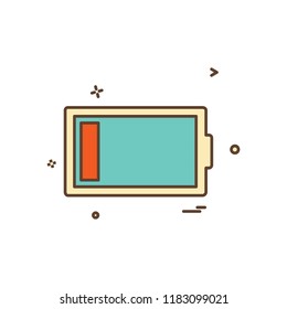 Battery icon design vector