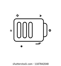 Battery icon design vector