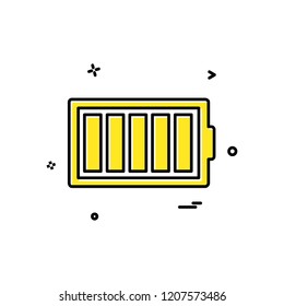 Battery icon design vector