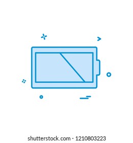 Battery icon design vector