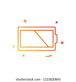 Battery icon design vector