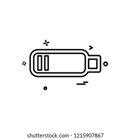 Battery icon design vector