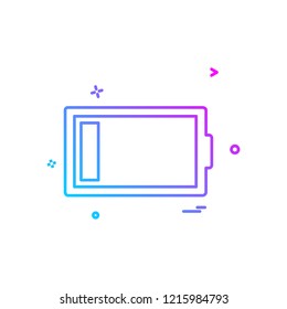 Battery icon design vector