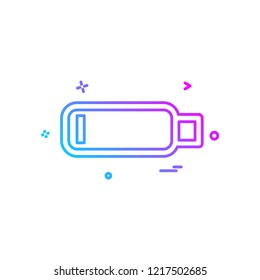 Battery icon design vector