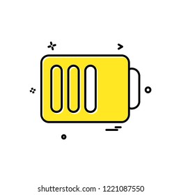 Battery icon design vector