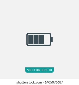 Battery Icon Design, Vector EPS10