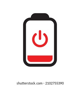 Vector de diseño de icono de batería Idea para uso impreso y web.