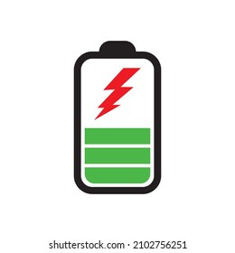 Battery icon design vector Idea for print and web use.