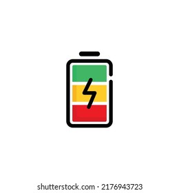 Vektorgrafik des Batterieliesymbols
