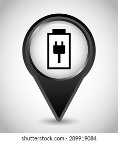 battery icon design, vector illustration eps10 graphic 