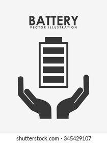 battery icon design , vector illustration eps10 graphic 