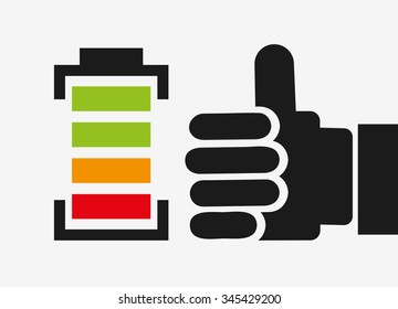 battery icon design , vector illustration eps10 graphic 