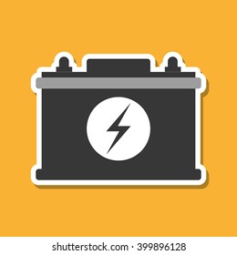 Battery icon design, vector illustration