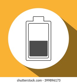 Battery icon design, vector illustration