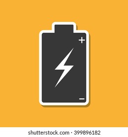 Battery icon design, vector illustration