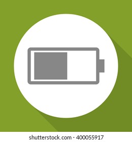 battery icon design, vector illustration
