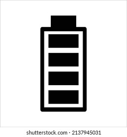 Ilustrador vector de diseño de iconos de batería