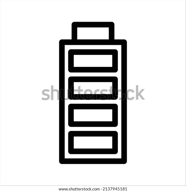 Battery Icon Design Vector\
Illustrator