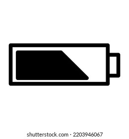 icono de la batería. Energía eléctrica. Ilustración vectorial. Imagen de archivo. 