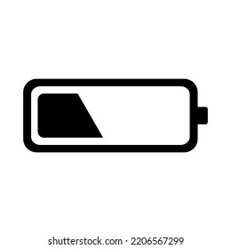 Icono de la batería. Energía eléctrica. Ilustración vectorial. Imagen de archivo. 
