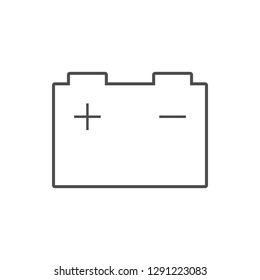 battery icon. Element of cyber security for mobile concept and web apps icon. Thin line icon for website design and development, app development