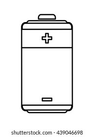 Battery icon. Energy design. vector graphic