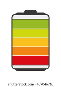 Battery icon. Energy design. vector graphic